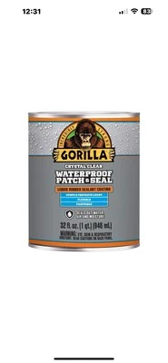 Gorilla Waterproof Patch & Seal Liquid, Clear, 32 Ounces, 1 Pack - Image 1 of 4