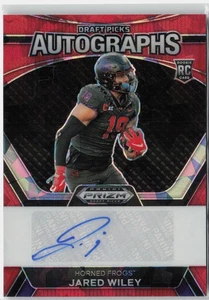 Jared Wiley 2024 Panini Prizm Draft Picks Draft Picks Autographs Red Ice - Bild 1 von 2
