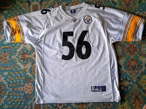 Reebok NFL Men's Pittsburgh Steelers LaMarr Woodley Jersey Sz 56 Sewn Excellent - Picture 1 of 10