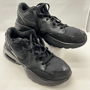 Nike Air Max Fusion Triple Black Mens Running Shoes Sz 10 Cj1670-001 - Picture 1 of 10