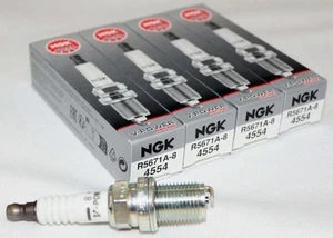 4 Pack Genuine NGK 4554 V-Power Racing Spark Plug R5671A8 Turbo Nitrous - Picture 1 of 1
