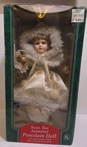 Santa's Best 16" Porzellan animierte Puppe-sitzend OVP unbenutzter Artikel neu aus altem Lagerbestand - Bild 1 von 7