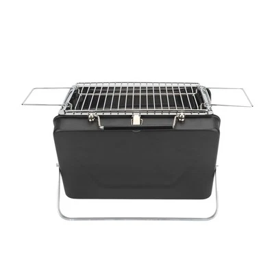 (Schwarz) Portable Charcoal BBQ Grill Klapp-Notebook-Grill Für Camping NT - Bild 1 von 4
