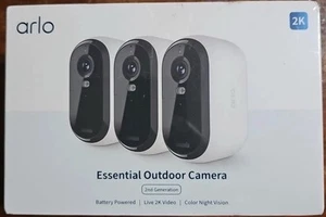 Arlo - Essential 3-Camera Outdoor Wireless 2K Security Camera (2nd Generation) - Picture 1 of 3