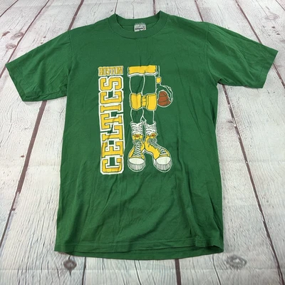 Camiseta de Colección Años 80 Boston Celtics Verde Puntada Única Swingster Para Hombres M EE. UU. Foto 1 de 4