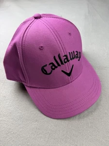 Callaway Golf Hat Adjustable Purple Cap 100% Cotton Embroidered Logo Mens Womens - Picture 1 of 6