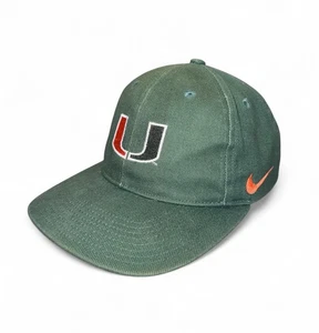 Vintage 90s Miami Hurricanes Nike Snapback Hat - Bild 1 von 7