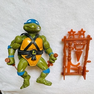 Vintage 1988 TMNT Leonardo Hard Head Figure Ninja Turtles Complete Lot - Picture 1 of 8