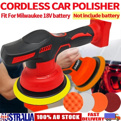 Cordless Car Polisher 8 Speed Sander Polishing Machine For Milwaukee 18V Battery - image 1 of 4