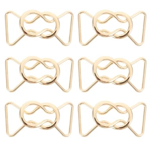 6 Paar Gürtelschnallen Damen Duffle Verschluss Knöpfe Kleid Schnallen - Bild 1 von 12