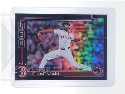 AROLDIS CHAPMAN 2025 TOPPS 更新系列黑色 FOIL 红色 SOX /10 Q5369 — 第 1/2 张图片