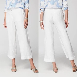 J. Jill Easy Linen Wide Leg Crop Pants Womens Plus Size 4X White - Picture 1 of 5