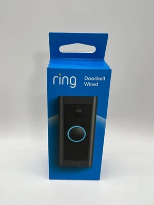 Nuevo Sellado - Timbre Video Ring HD Cableado Dos Vías Hablar Negro - Modelo: B08CKHPP52 Foto 1 de 4