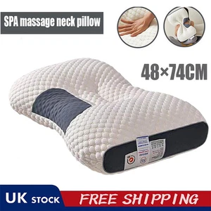 1000G Foam Pillow Cervical Memory For Neck & Shoulder Pain Ergonomic Orthopedic - Picture 1 of 13