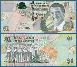 Bahamas 1 Dollar P 71A 2015 UNC ( P 71 A ) - Picture 1 of 1