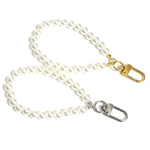 Elegant Pearl Phone Chain Cellphone Strap Wrist Lanyard Phonecase Charm Keychain - Zdjęcie 1 z 10