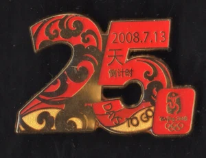 BEIJING 2008 OLYMPIC GAMES. COUNTDOWN PIN. 25 DAYS TO GO. 13/07/2008 - Picture 1 of 1