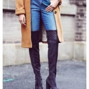 Free People North Star Black Suede Leather Over The Knee Boots in 38 (7.5) - Picture 1 of 6