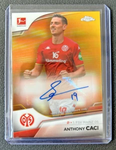 2022-23 Topps Chrome Bundesliga 1. FSV Mainz 05 ANTHONY CACI Gold Auto /50 - Picture 1 of 2