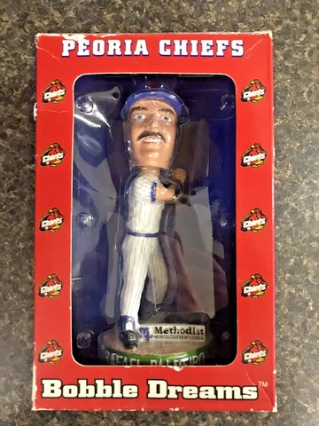 Peoria Chiefs Rafael Palmeiro Bobblehead w/ Box 2003 NOS Cover