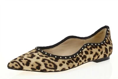 SAM EDELMAN 154852 Cuero Estampado Guepardo/Pelo Punta Punta Plana talla 35,5 / 5,5 Foto 1 de 4