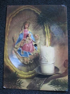 Die Tönende Ansichtskarte-O du fröhliche 6" Flexi-Germany-Die heilige Maria - Imagen 1 de 2