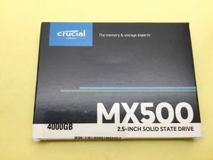 Crucial MX500 4TB SATA 6Gb/s 3D NAND 2.5in Internal SSD CT4000MX500SSD1 NEW - Afbeelding 1 van 4