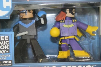 Juego de figuras de vinilo Nightwing & Batgirl FCBD Vinimates NUEVO Diamond Select 2018 Foto 1 de 4