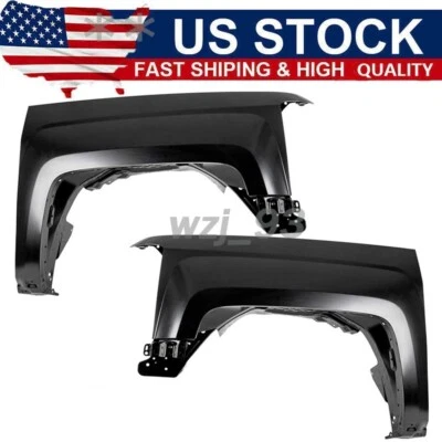 Fender Set For 14-18 Chevy Silverado 1500 15-19 Silverado 2500 HD Front Primed Foto 1 de 4
