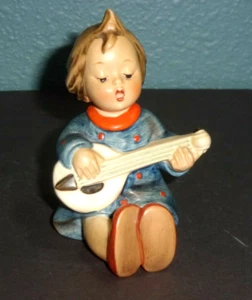Hummel Goebel Figurine #53 JOYFUL 3.75" Tall TMK-3 Girl Playing Guitar - Picture 1 of 6