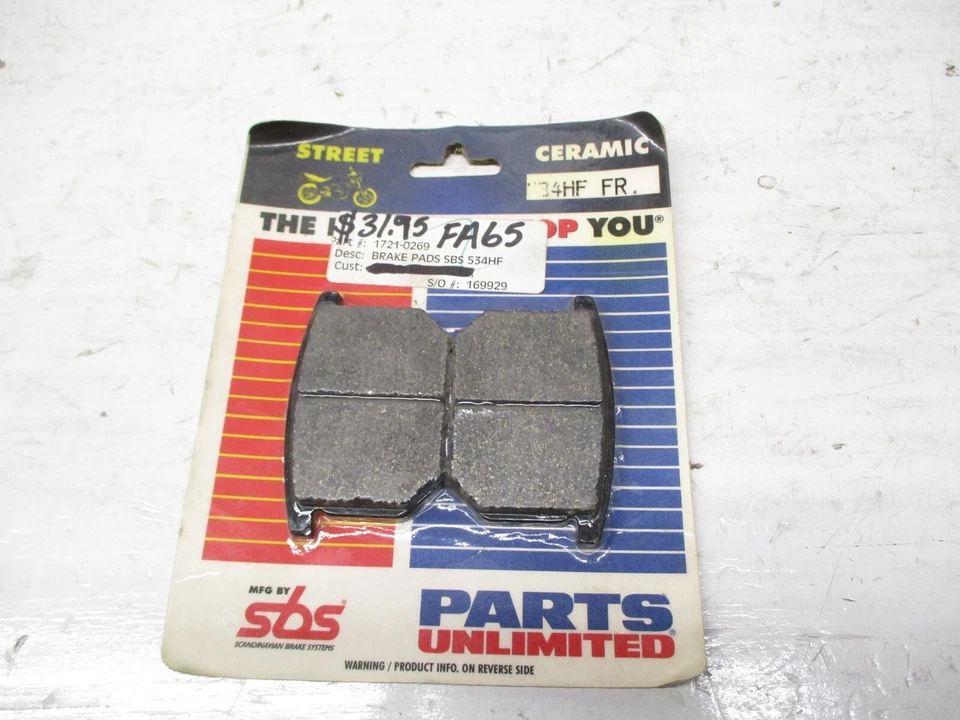 Piezas Ilimitadas Nuevas Pastillas de Freno Antiguo Stock FA65 EBC Equivalentes  Foto 1 de 1