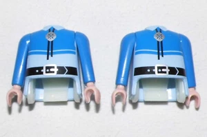 08242, 2x Körper, pastellblau, Innenteil und Arme, Cowboy, Scout - Picture 1 of 1