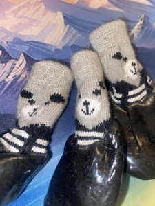 TRIPOD SET XS SMALL Small Dog Rubber Boot Socks Traction Snow Paw Pad Protection - Picture 1 of 6