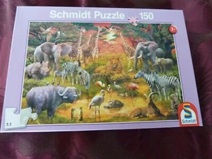 Schmidt 150 piece Jigsaw Puzzle- Animals of Africa- UK Freepost - Picture 1 of 1