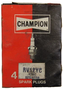 Champion Resistor Spark Plugs Box Of 4 New Old Stock RV12YC-42802 - Picture 1 of 5