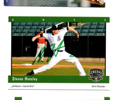 Signed Autograph Auto MiLB Minor Card Jackson Generals 2011 Steven Hensley