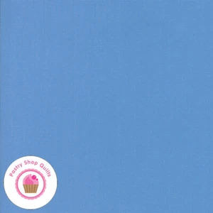Moda BELLA SOLID 9900 64 Blue Quilt Fabric MASK Material - Picture 1 of 2
