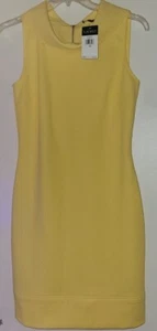 Ralph Lauren Yellow knee length Dress - Essentials - Size 10 NEW with Tags - Picture 1 of 5