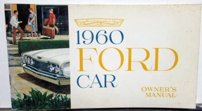 1960 年福特 Fairlane Fairlane 500 银河特别车主手册原版 — 第 1/4 张图片