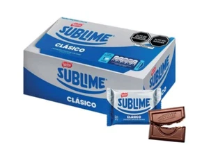 Nestle Sublime Chocolate Con Leche y Mani Peruano | box 24 Units 30g Each - Picture 1 of 5
