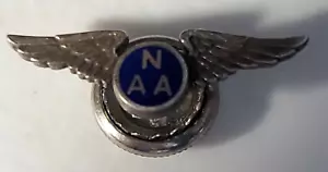 VINTAGE NAA North American Lapel Pin Sterling Silver Enamel Aviation - Picture 1 of 21