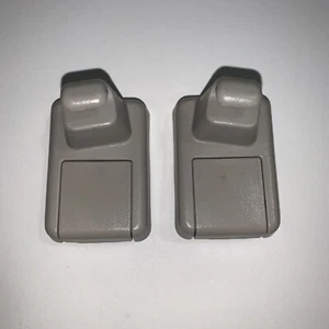 2007-2012 Nissan Sentra Sun Visor Retaining Clips Guides Gray Set Pair OEM - Picture 1 of 7