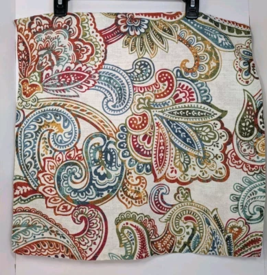 Food Network Tovaglioli Monaco Paisley (Set di 4) Panno Tessuto Ruggine Verde Teal Oro - Immagine 1 di 4