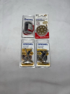 Dremel Accessory Lot Wood Cutting Wheel Cut Off Wheels 1/2” 3/4” Brass Brushes - Image 1 of 3