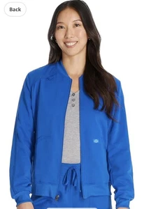 Dickies Scrubs 5x 5xl Damen Front-Zip Jacke Blau Neu Medizin Pflege Dental - Bild 1 von 2