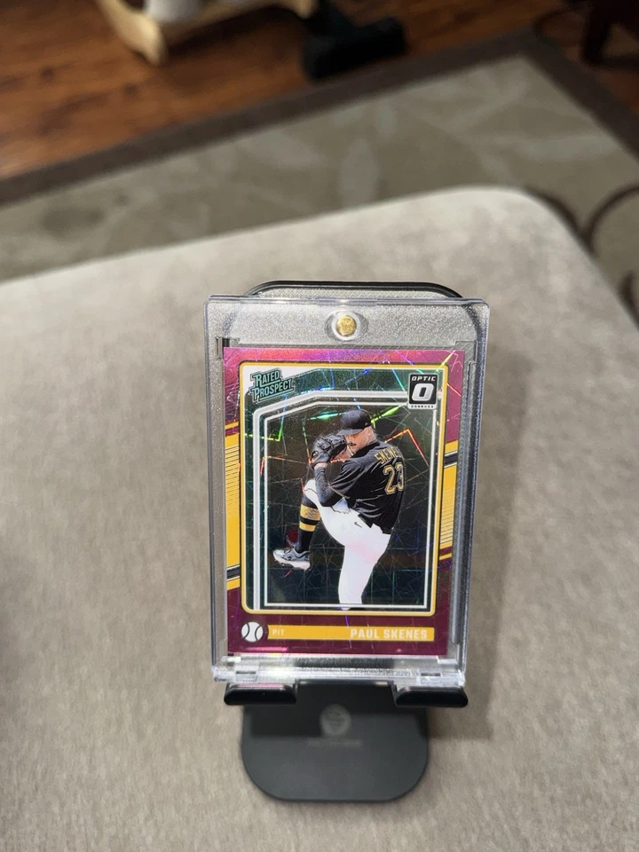 2024 Panini Optic Rated Prospects Paul Skenes #131 Pink Velocity Prizm /79 (RC) - Image 1 of 1