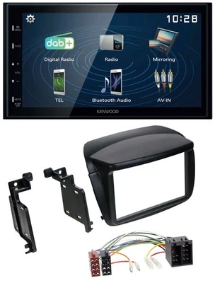 Kenwood 2DIN Bluetooth MP3 USB DAB Autoradio für Fiat Doblo ab 10 Opel Combo ab - Bild 1 von 4