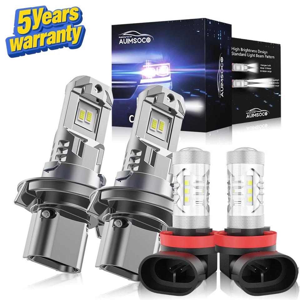 4x Faro LED 6000K Blanco Bombillas Brillantes Para Chevrolet Spark EV 2014-2015 Foto 1 de 4