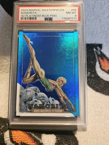 2024 MARVEL MASTERPIECES '92 PLATINUM NAMORITA BLUE PMG /50 PSA 8 - Picture 1 of 2
