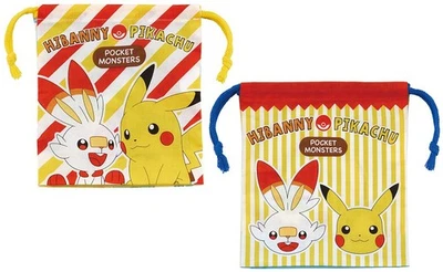 Skater Bento Drawstring with Gusset Set of 2 Pokemon - Image 1 of 4
